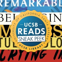 UCSB Reads 2026 Sneak Peek book covers collage