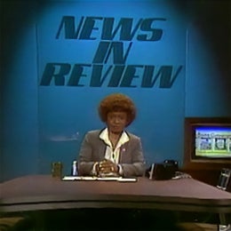 Marilyn F. Solomon at the News in Review desk