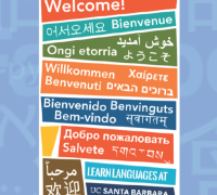 Welcome in multiple languages