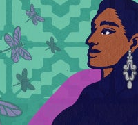 Detail of Melanie Cervantes El Camino de las Libélulas