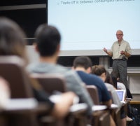 Instructor giving a lecture